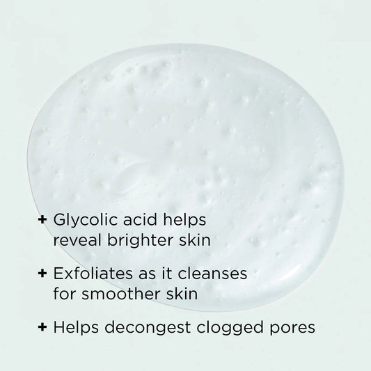 AGELESS total facial cleanser texture with benefit callouts