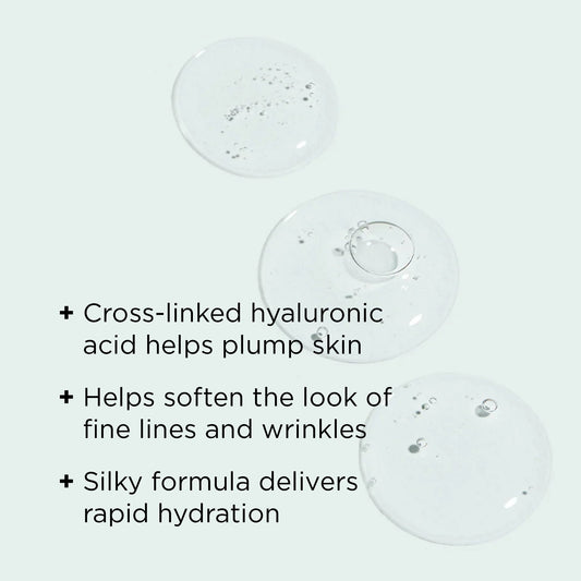 AGELESS hyaluronic filler texture with benefit callouts