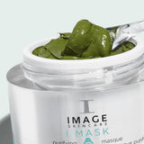 I MASK probiotic mask open jar being scooped