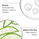 ORMEDIC balancing facial cleanser key ingredients close up