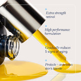 AGELESS+ retinol 0.75% texture with benefit callouts