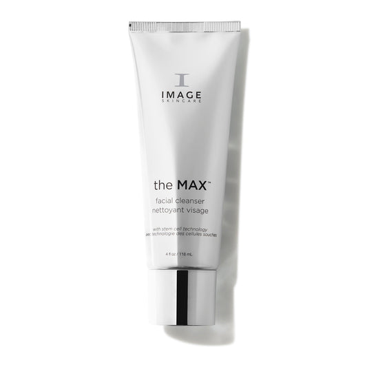 the MAX facial cleanser tube